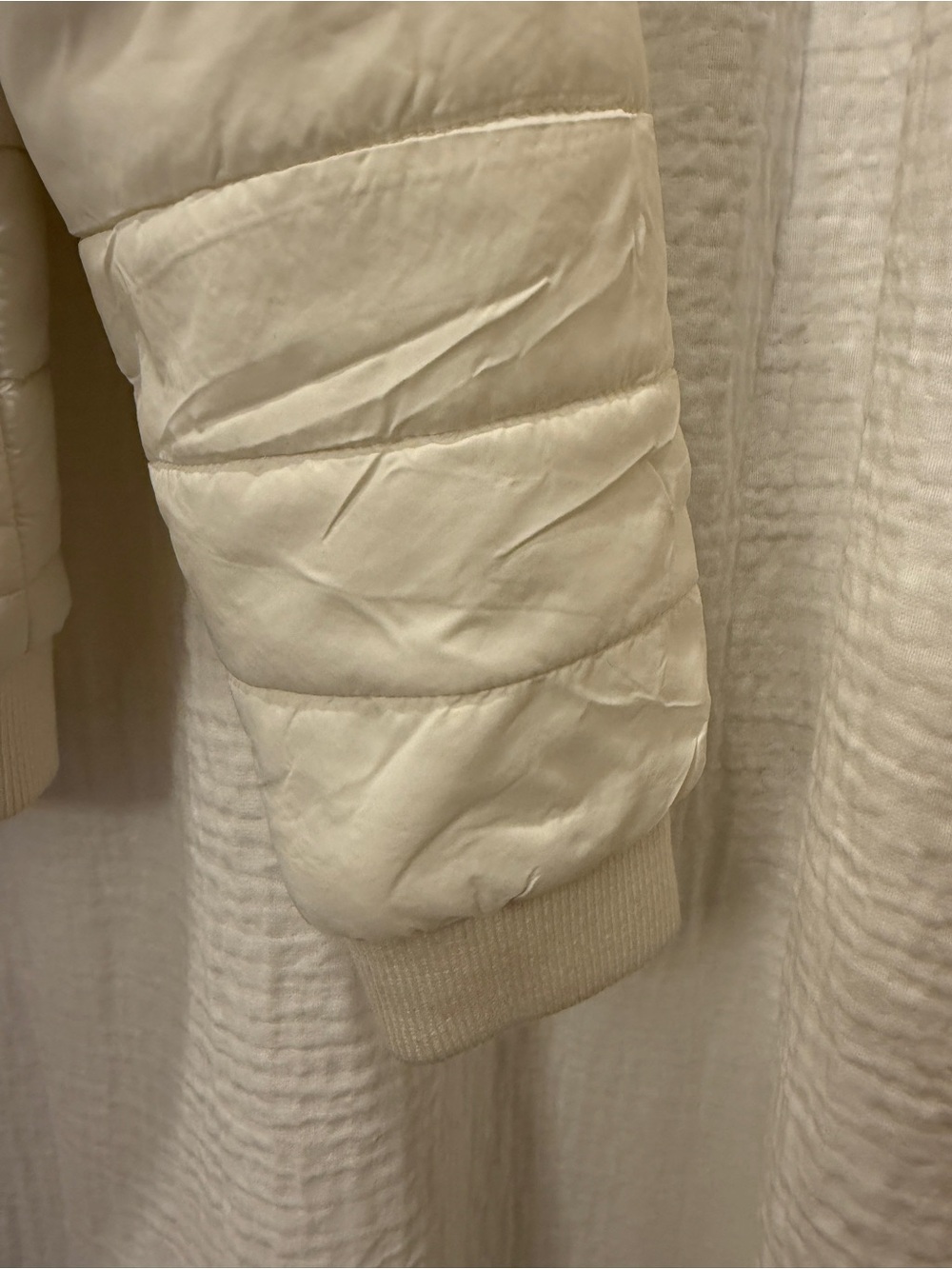 Aviator Nation 5 Stripe Puffer Jacket - White (Size Medium - NWOT) - Picture 6 of 15